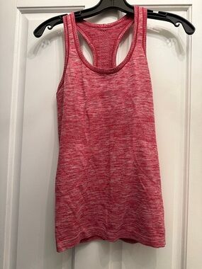 lululemon athletica Heathered Pink Racerback Tank